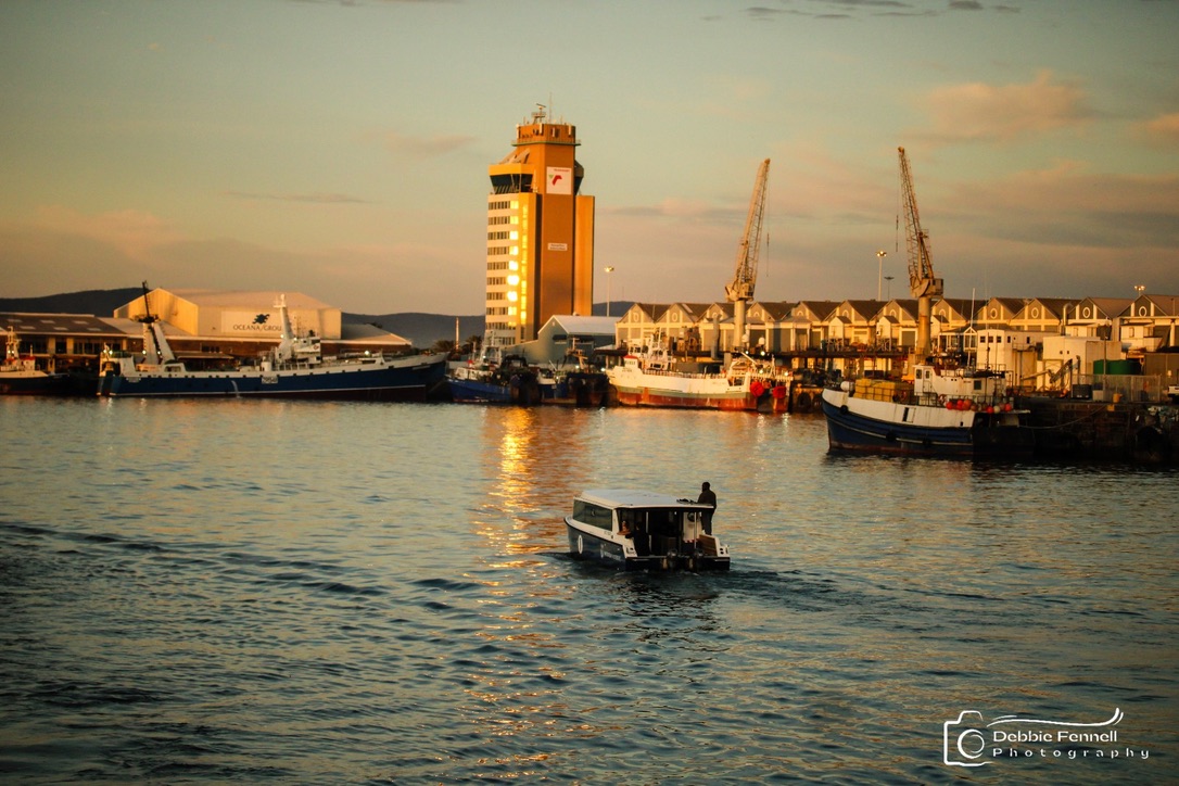 Harbourmaster’s Tower with reflected sunlight