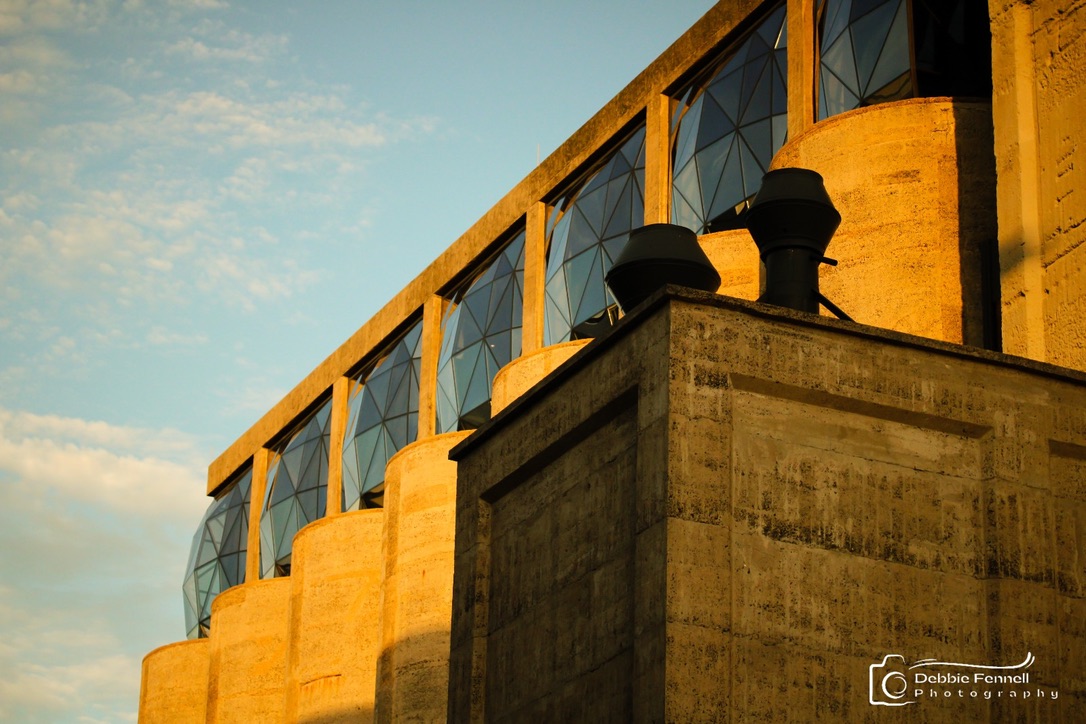 Zeitz silo complex in golden light
